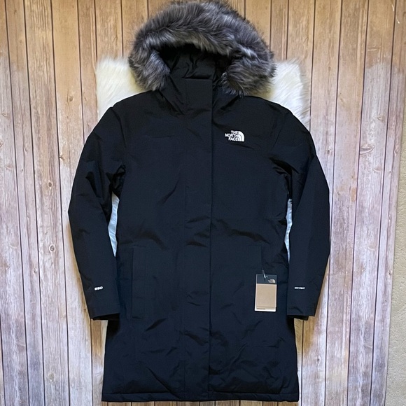 The North Face Women’s Arctic Parka Waterproof Coat In Black - Picture 2 of 10
